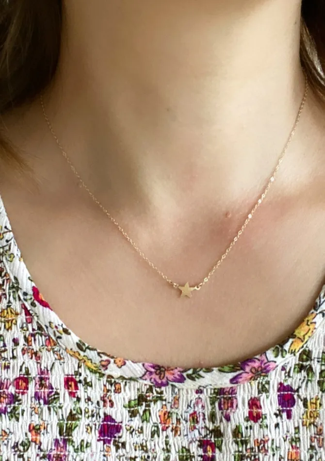 Tiny Star Necklace ERIJEWELRY Necklaces Tiny Star Necklace ERIJEWELRY Necklaces