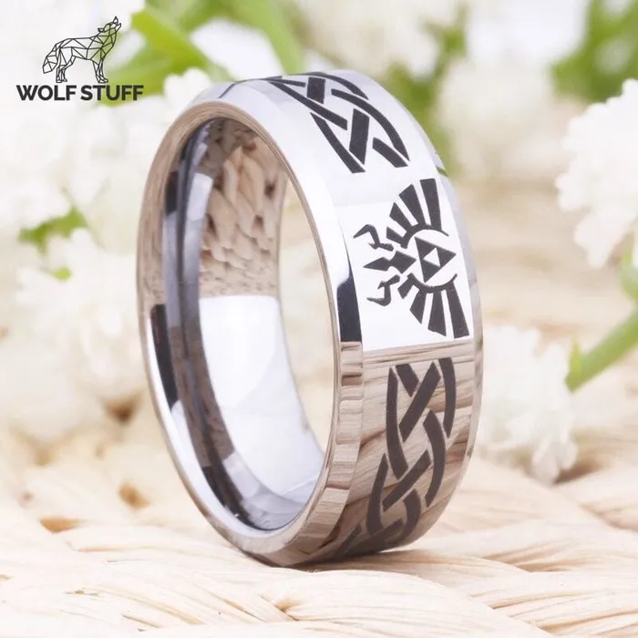 Tribal Wolf Head Ring Wolf Stuff Rings