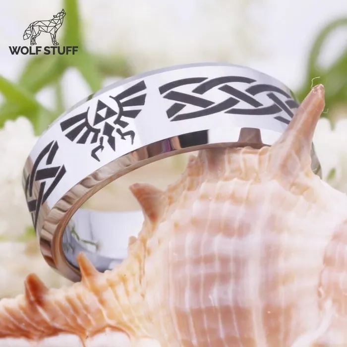 Tribal Wolf Head Ring Wolf Stuff Rings