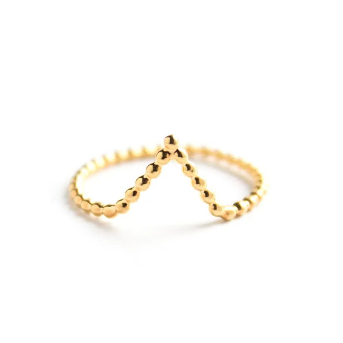 WellDunn Rings Peak Gold Vermeil Ring