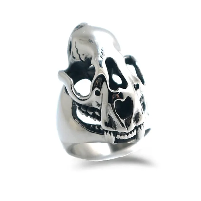 Wolf Skull Ring Wolf Stuff Rings